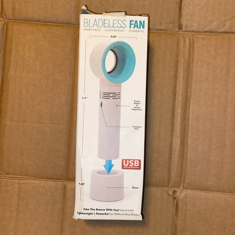 Eternal Bladeless Fan hand held, lightweight, and powerful. E103 - Picture 3 of 4